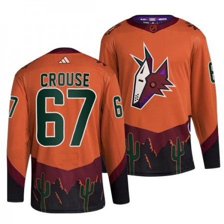 Arizona Coyotes Hockeydrakt Lawson Crouse 67 2022-23 Oransje Reverse Retro 2.0 Adidas Authentic - Herre